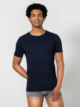 Signature Cotton Crew Neck Undershirt - Navy