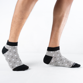Athletic Dot Mix - Ash / Black and White