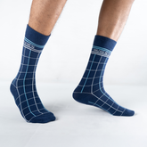 Checkerboard - Navy / Blue and White