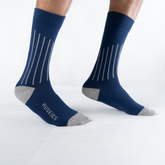 Vertical Colour Block - Navy / Light Ash