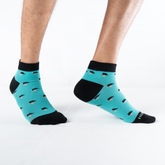 Firefly Geo - Teal Blue / Black and Ash