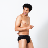 Stretch Cotton Brief - Black