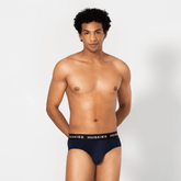 Signature Cotton Brief - Navy