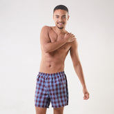 Comfy lounge Navy Red checks