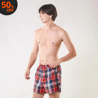 Cotton Boxer - Gemstone checks