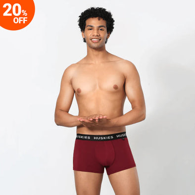 Stretch Cotton Trunk - Burgundy