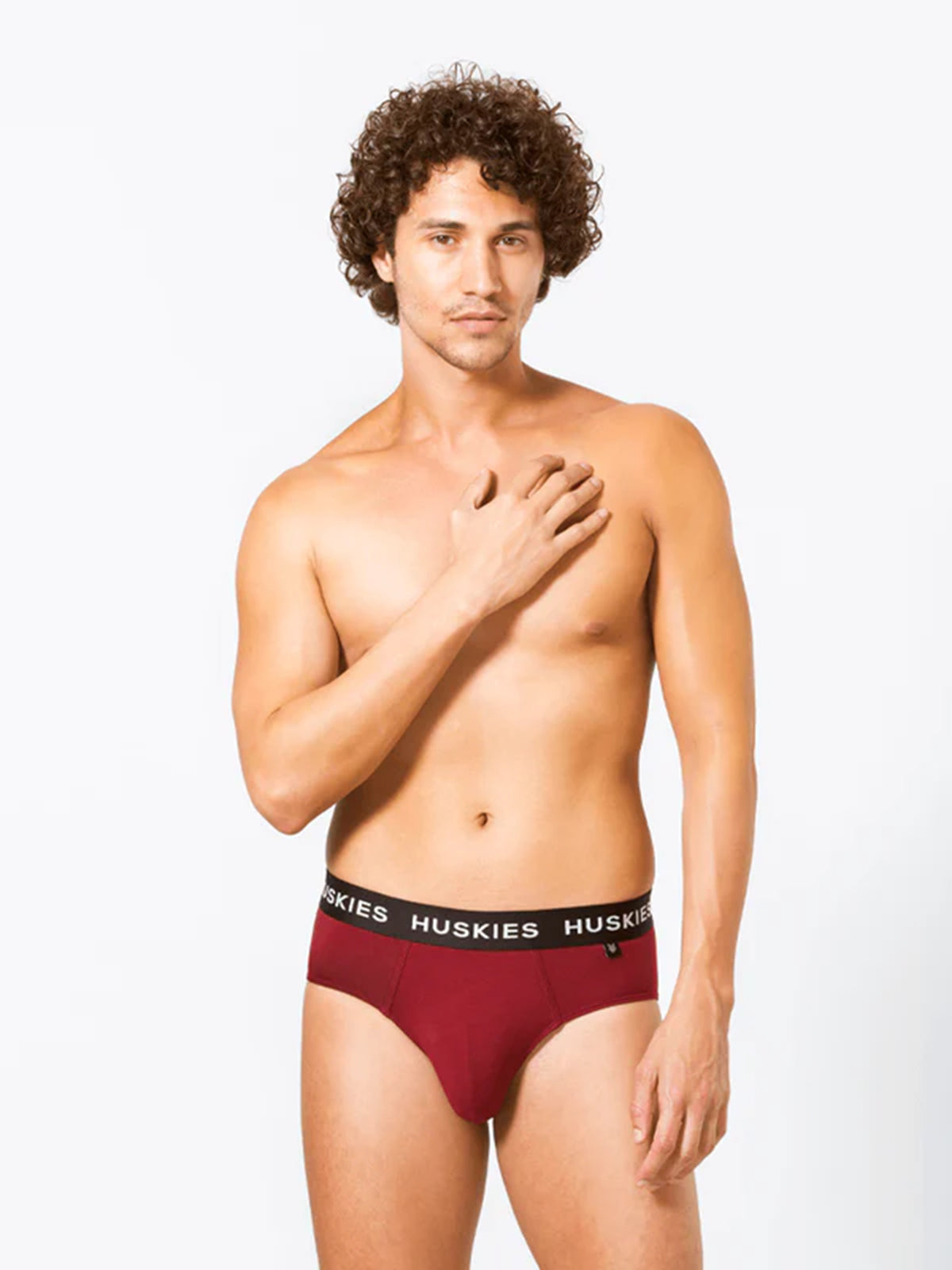 Signature Cotton Brief - Burgundy