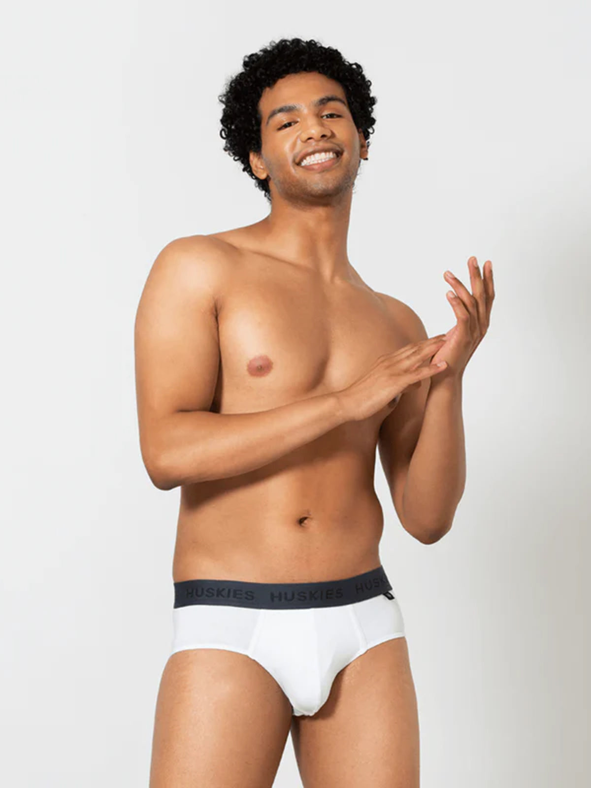 Signature Cotton Brief - White