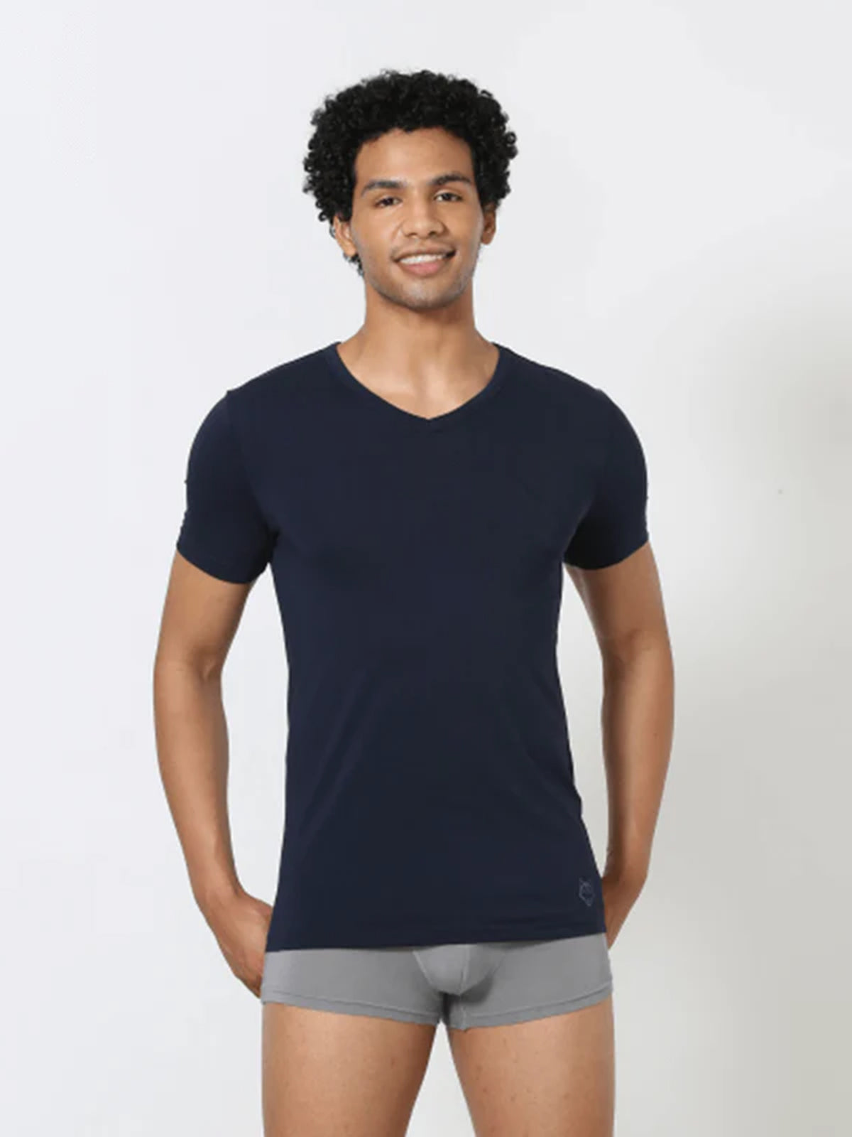 Luxury Modal V-Neck Undershirt - Navy