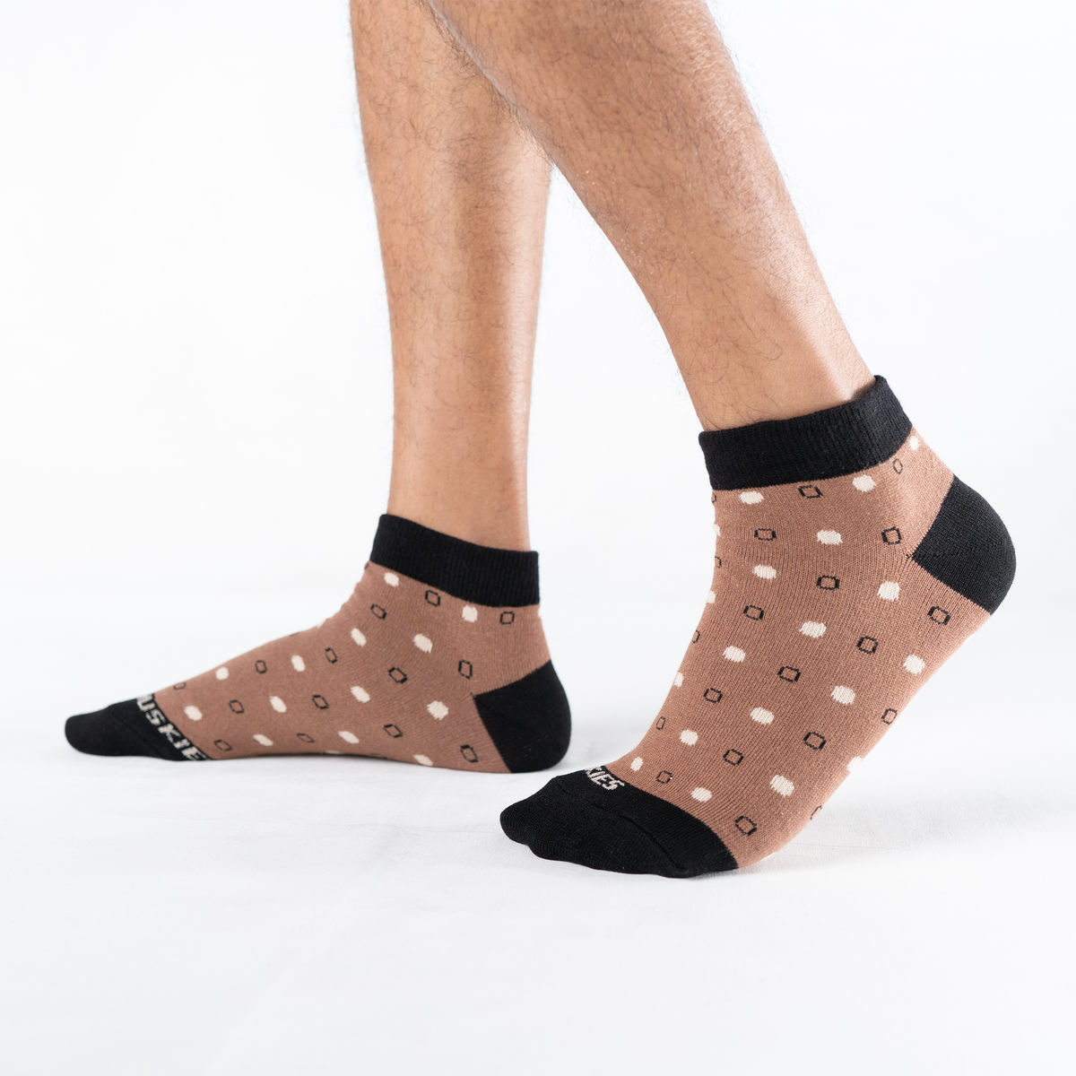 Athletic Dot Mix - Beige / Red and Black