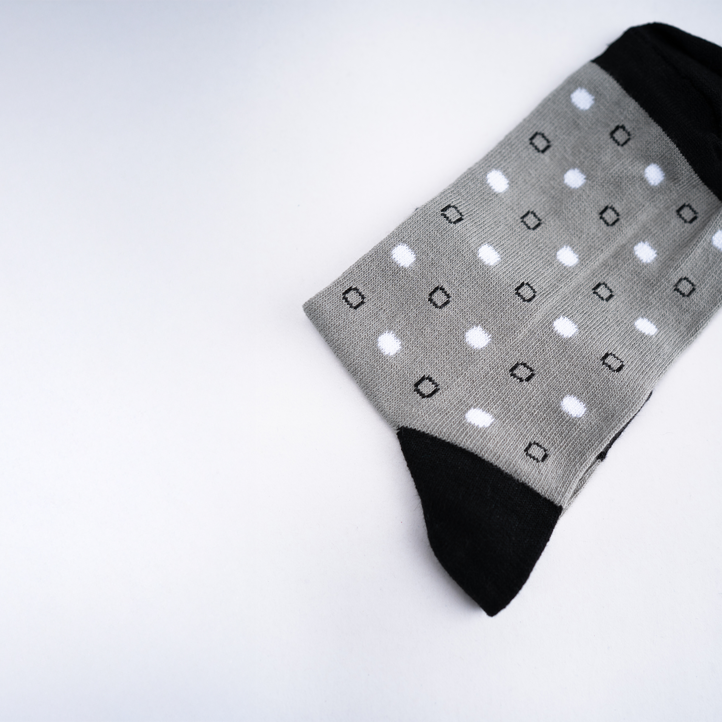 Athletic Dot Mix - Ash / Black and White