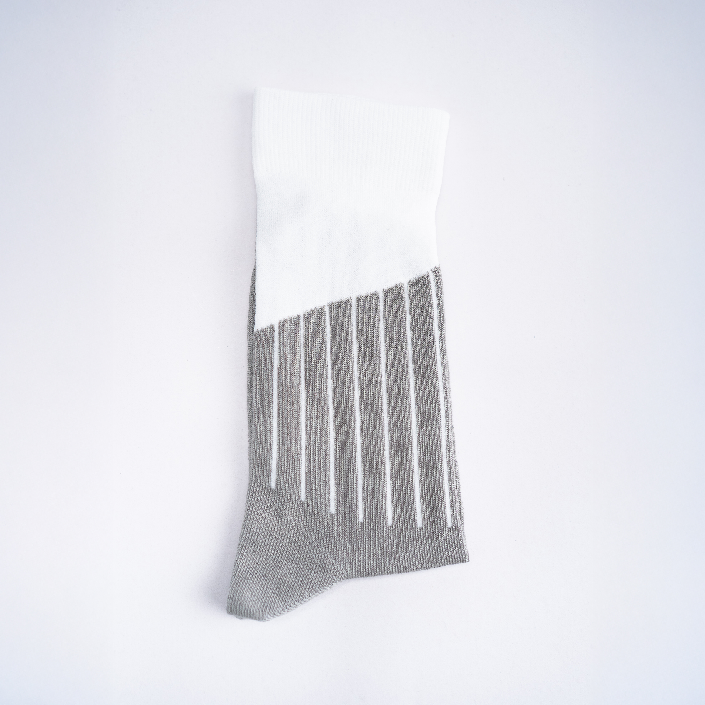 Vertical Colour Block - White / Ash