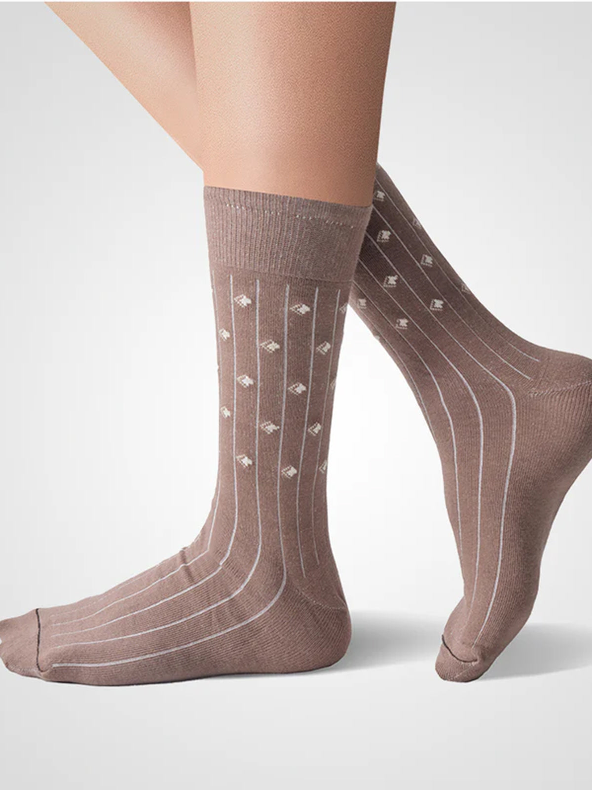 Cotton Enriched Socks -Beige