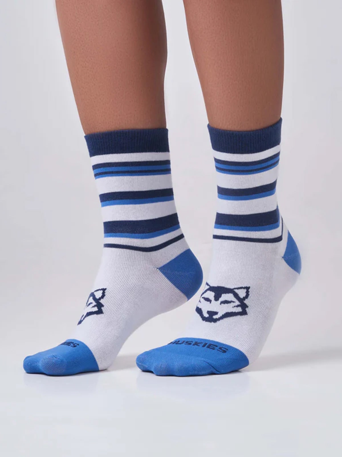 Half Stripe Logo - Blue / White