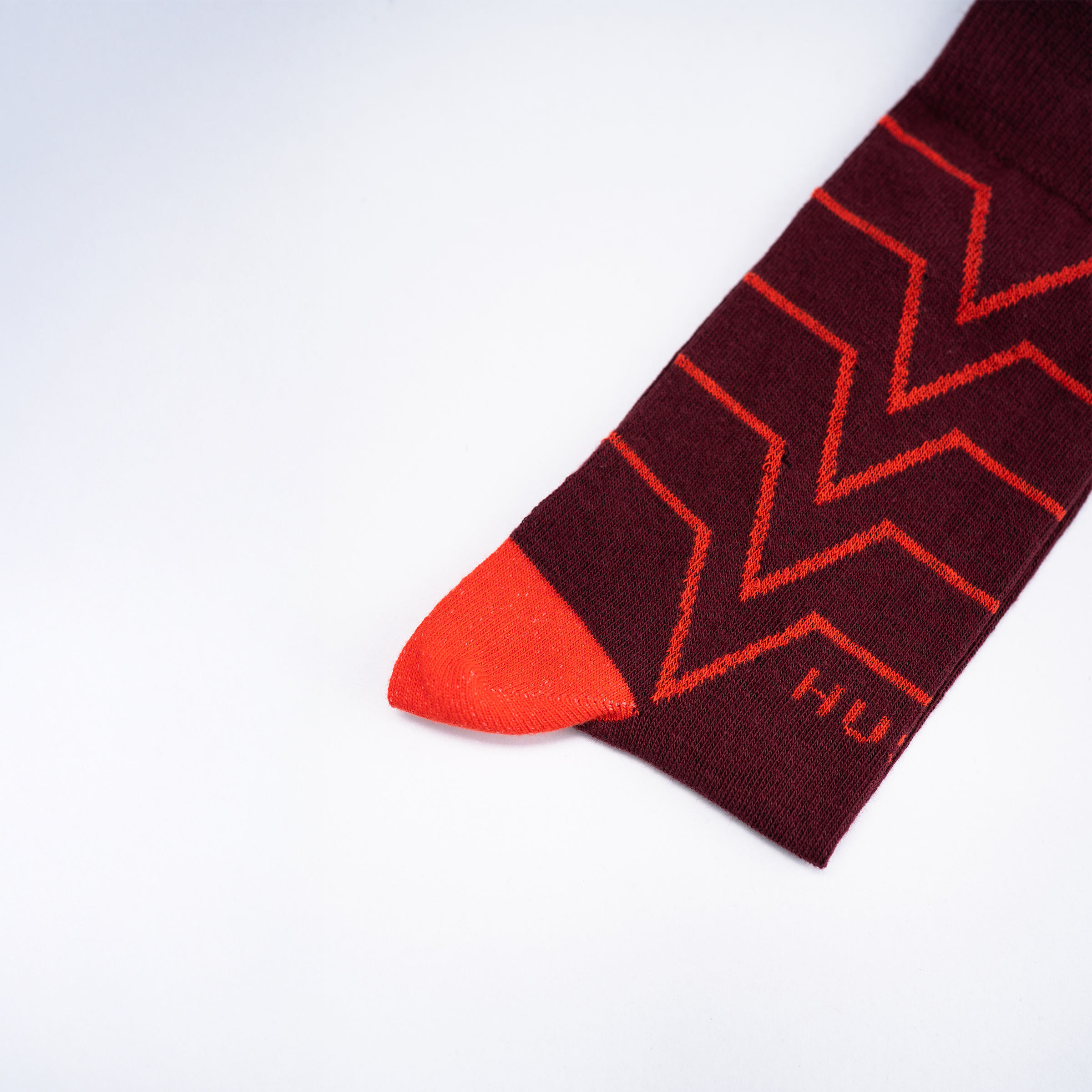 Striped Compact - Burgundy / Red