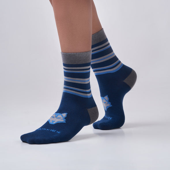 Half Stripe Logo - Blue / Grey