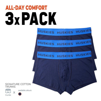 3X Stretch Cotton Trunk - Navy