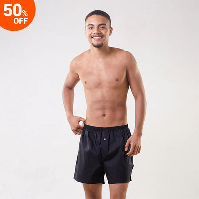 Cotton Boxer- Jet Black