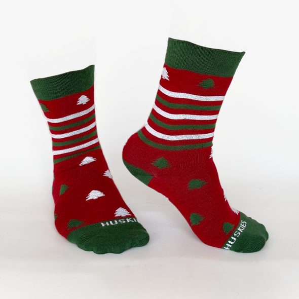 Christmas Tree Full Socks - Red / Green