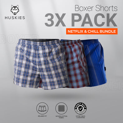 3X Cotton Boxer- Netflix And Chill Bundle