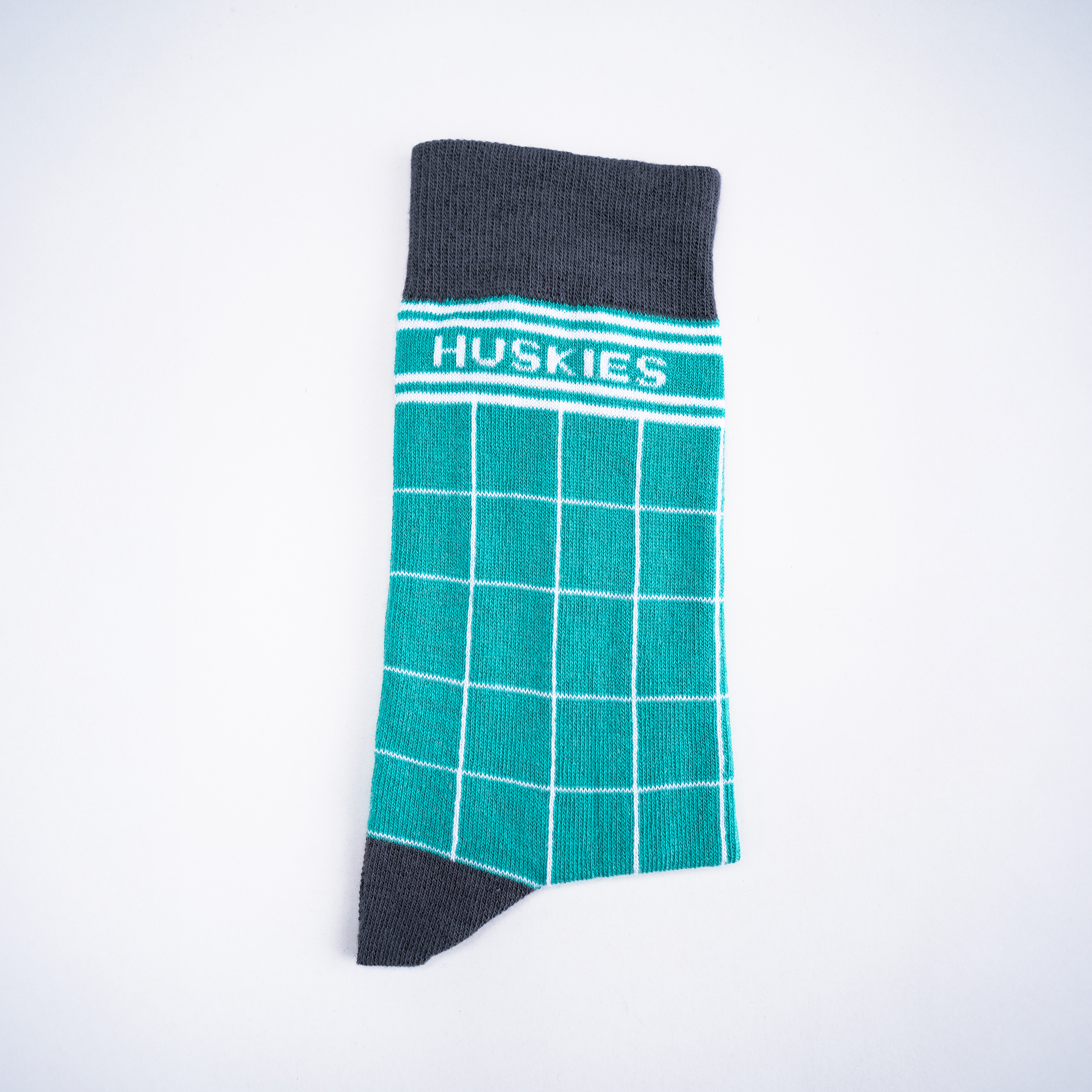 Checkerboard - Teal Blue / Ash and White