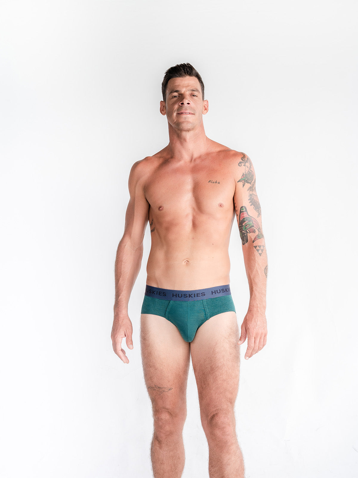 Luxury Modal Brief - Green Heather