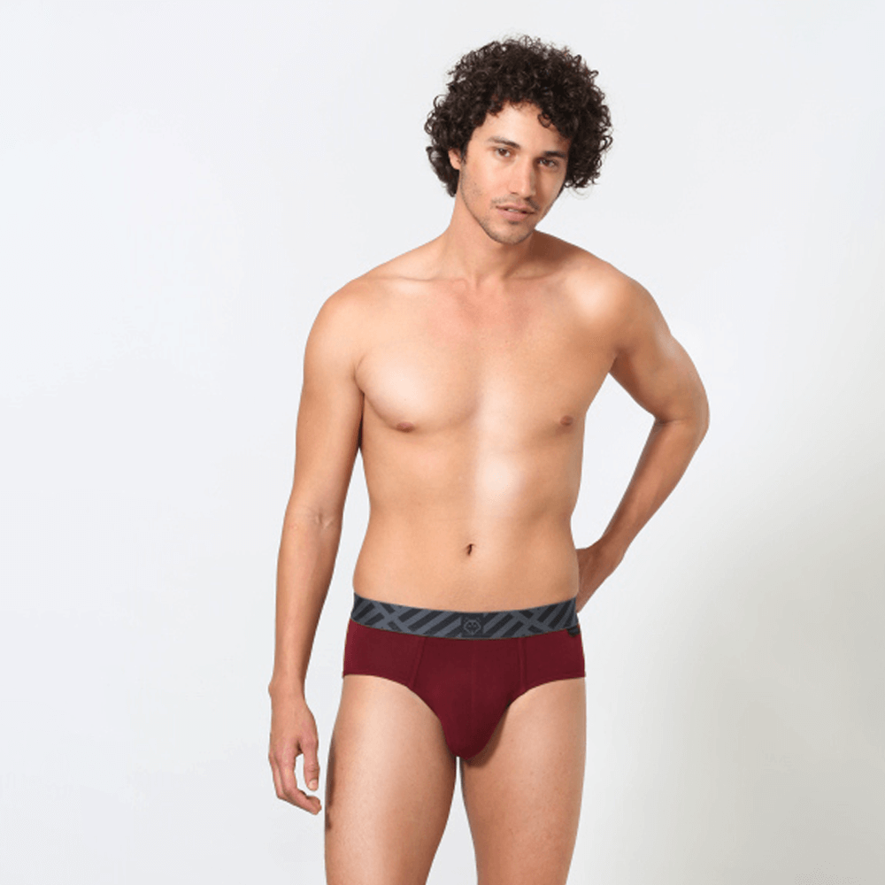 Luxury Modal Brief - Burgundy