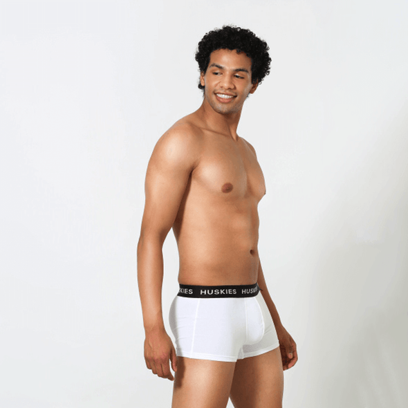 Stretch Cotton Trunk  White