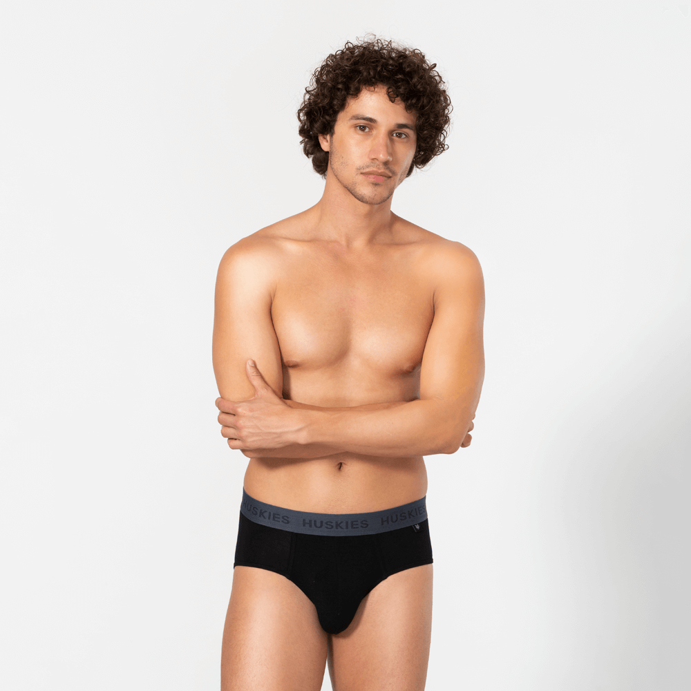 Signature Cotton Brief - Black